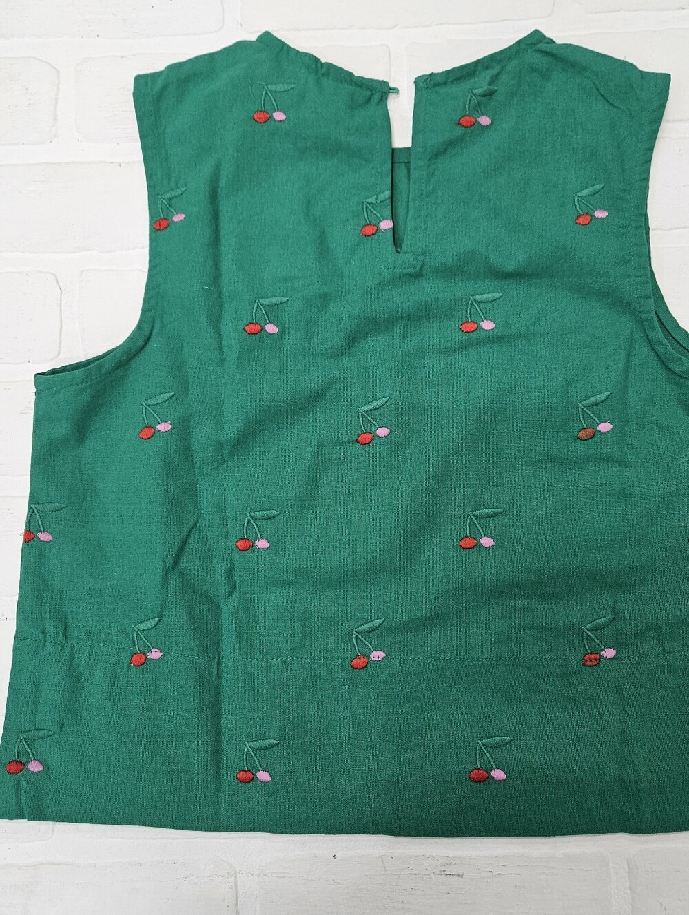 Embroidered Cherry Shell Top - Picture 3 of 10